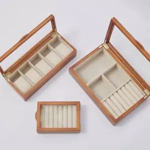 고급 우드 보석함 체리 쥬얼리 목걸이 정리함 팔각 새로운 박스