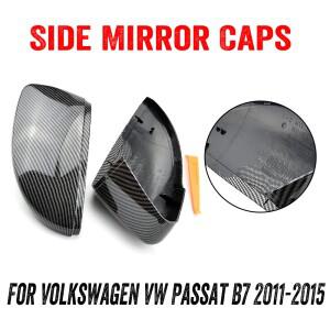 폭스 바겐 Passat B7 CC Scirocco MK3 Jetta MK6 EOS 비틀 R 블랙 사이드 윙 백미러 커버 트림 캡 케이스