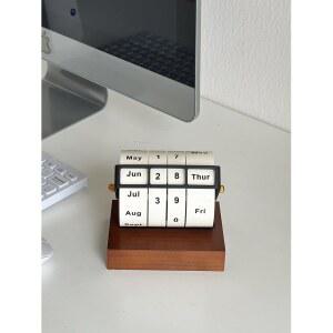 만년 우드달력 카페인테리어 소품 캘린더 앤티크 아이디어 장식