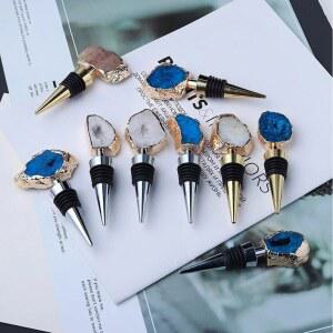 와인 위스키 뚜껑 커플용 씰 선물 천연 바 약혼 크리스탈 재사용 병 마개 샴페인