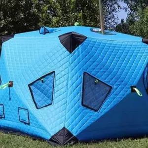 원터치 큐브 텐트 돔 캠핑 낚시 빙어 누빔 방한 겨울