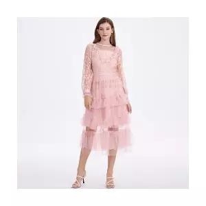 M2 치마 망사 케이크 이성 언니 로맨틱 레이스 쉬폰치마 JEN1