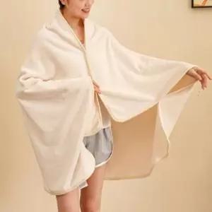 100X140cm 캠핑 블랭킷 극세사 똑딱이 차박 판촉물