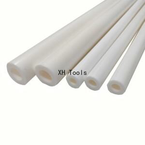 1Pc 흰색 PTFE 튜브 폴리테트라플루오로에틸렌  플라스틱 F4 직선 파이프 원형 막대 OD10-25mm ID5-20mm