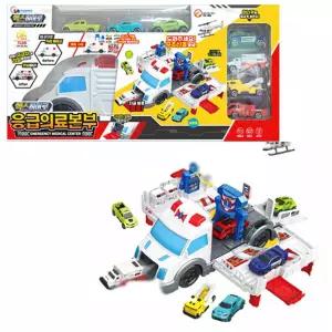 구조 출동 변신로봇본부 조립 미니카 구급차놀이 차