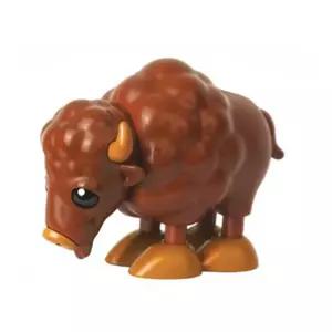 촉각발달 모서리둥근 안전 들소 관절인형 장난감펫 사파리