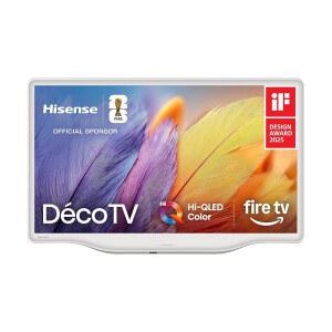 하이센스 32인치 S5 데코TV 시리즈 QLED FHD 스마트 파이어 TV(32S5QF 2025 모델) - 다용도 핏 하이 컬러 예술에서 영감을 받은 디자인 플루이드 센트럴 스탠드 DTS 버추얼: X 케이블 없이 라이브 TV 스트리밍