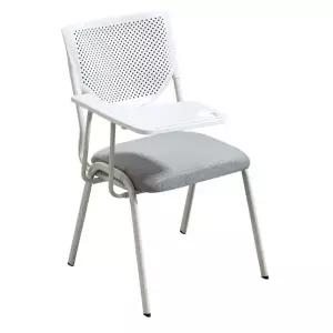 스마트 접이식 일체형 학교 체어 자습실 교회 인강 사무용 책걸상 화이트 그레이 포함