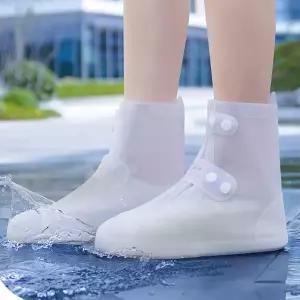 커버 장화 장마철 실리콘 신발 슈즈 방수 레인부츠 똑딱 [fFGF0YL]