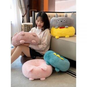 캐릭터 오리 곰돌이 허리쿠션 좌식 바닥쿠션 도넛방석