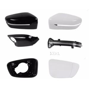 후면 거울 유리 커버 프레임 회전 신호등 하단 BMW 호환 5 시리즈 G30 G31 G38 - 6 GT G32 7 G11 G12