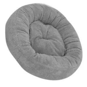 [반려] 강아지 원형 쿠션 그레이 중형 1P 도넛 방석 휴식