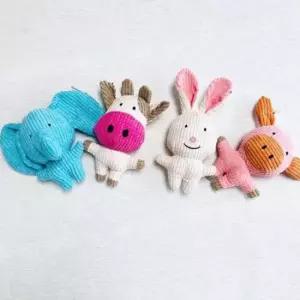 [반려] 헬로제니 강아지 터그놀이 삑삑이 훈련 인형 4종 셋트