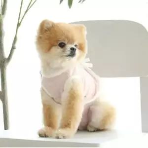 [반려] 강아지 에어메쉬 누빔 조끼 핑크 XL 1P 데일리 나시