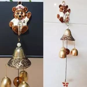 마린 곰돌이 문종 (핑크) 문종 풍경 도어벨 리스 현관종 현관문종