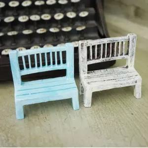 한장면이 하우스 피규어 인형 음식 영화의 빈티지 벤치 미니어쳐 [f5E046D]