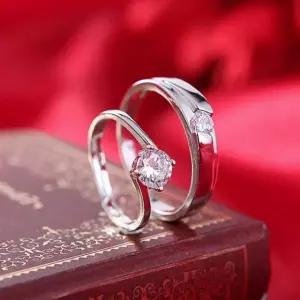 커플반지세트(길이조절가능)