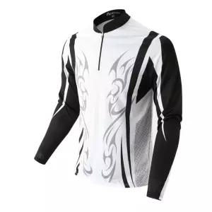 MCN 피버 화이트 낚시복 기능성 긴팔 긴팔져지 남성스판티