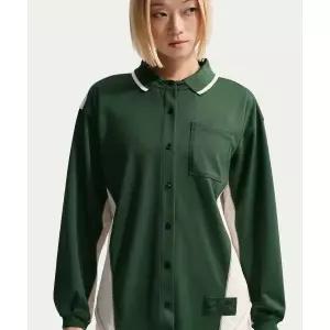 [나이키]NIKE 웨어 오버사이즈 버튼 저지 탑 W - 퍼 초크 IF0275-324