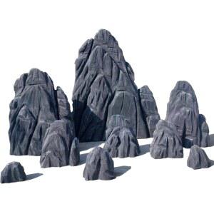 바위 장식 소품 조경소품 정원꾸미기 30cm 회색 인조바위 정원용품 정원돌 정원장식