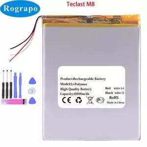 Teclast M8 태블릿 PC용 배터리  3.8V 6000mAh 28100120P