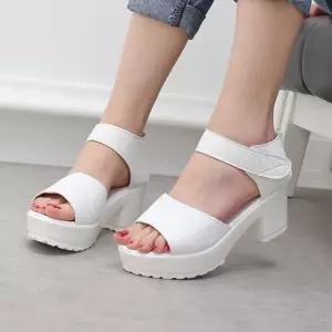 255까지 통굽 여름샌들 일상 여성밸크로샌들 스트랩샌들 샌들 여성샌들