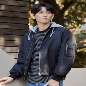 탑텐 topten 남성 후드 MA-1 점퍼MSG1JP1006