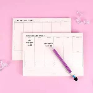 스케줄러 주간 플래너 60매 위클리