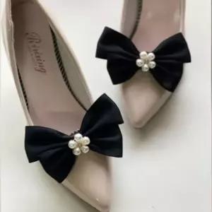 신부 코사지 브로치 웨딩슈즈 클립 리본 셀프 구두코사지 코사지 브로치