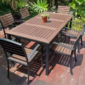 목재테이블 원목 야외 1800mm 펜션 부식 방수