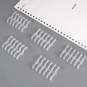 [에이치플러스몰]셀프 바인더 루즈링 클리어 제본 6공 스프링