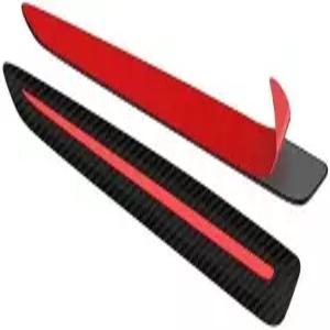 2PCS 차량 범퍼 스티커 앞뒤 탄소 섬유 스크래치 또는 코너 가드