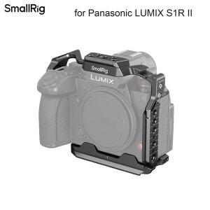 파나소닉호환 LUMIX S1R II SmallRig 4902 케이지 듀얼 H18 콜드 슈 및 Arca-Swiss가 포함된 HawkLock 퀵
