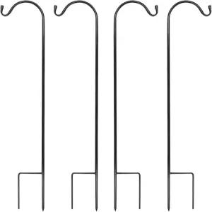 어반 데코 4PK 헤비 듀티 양치기 후크 야외용 37인치 높이 조절 가능한 셰퍼드 식물 걸이 정원 말뚝 결혼식