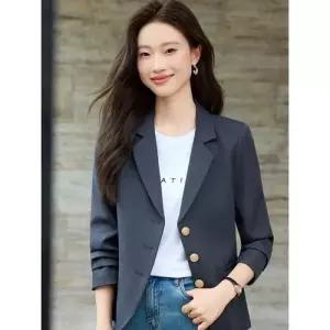 마킷4 여성용 분홍 캐주얼 오피스룩 상의 코트 자켓 정장 JEN1