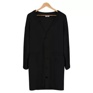 블랙 골지 빅오버핏 롱가디건_MOD001_BLACK brt9+1LPk