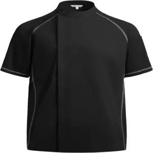 쉰폰 폴룩스 남성 셰프 코트 - 메시 통풍 및 유틸리티 포켓이 있는 스포티 모던 핏 반팔 셔츠