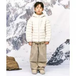 스탠다드 키즈 STANDARD KIDS [하오 PICK]시티 레저 후디드 라이트 다운 재킷 [스톤 화이트] MKEDJ9B01-SW