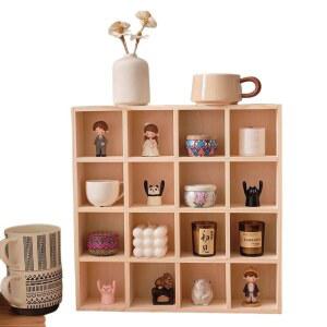 우드 미니 장식장 정리함 머그컵 인형 나무 소품 인테리어