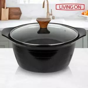 인덕션 세라믹냄비 양수 24 국냄비 1인용 주물 무쇠 통