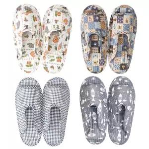 [하프클럽/서울양말]남성 실내화 퀼트 면 거실화 덧신 슬리퍼 집들이 선물 층간소음방지 세탁가능