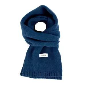 숏 목도리 쁘띠 미니 머플러 인디고 블루 니트