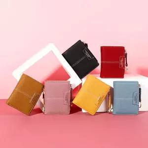 여성 컬러풀 고리 미니 동전 카드 반지갑 gve7+7ixE