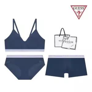 게스 언더웨어 (선물포장) 노와이어 그라데이션 커플속옷세트 BRBPDR315NY 2160343