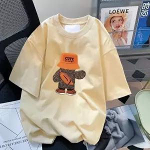 루즈핏 여름 박시티 반팔티 캐릭터 숏 슬리브 티셔츠 (KYR-WEBFC99)