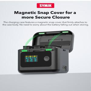 DJI OSMO 360/Action 6/5Pro/4/3 배터리 충전기 충전 보관 일체형 악세사리에 호환한 스마트 케이스