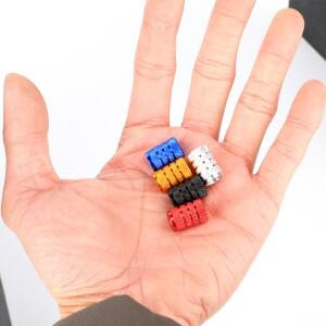 알루미늄 합금 자동차 타이어 밸브 캡 범용 호환원형 코어 진공 압력 모니터링 3 슬롯