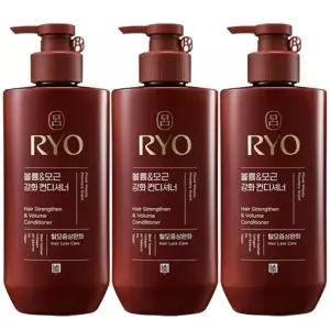 려 흑운 볼륨&모근강화 컨디셔너 린스 480mlx3개 탈모증상완화 힘없는머리카락 뿌리볼륨