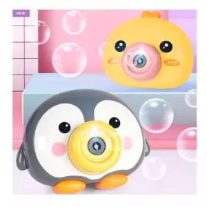 카메라 버블건 비눗방울 동물 캐릭터 펭귄 병아리 건전지 포함