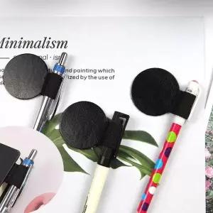 [셀러에이드]꽂이 다이어리 노트 블랙1P 원형 펜 부착식 홀더